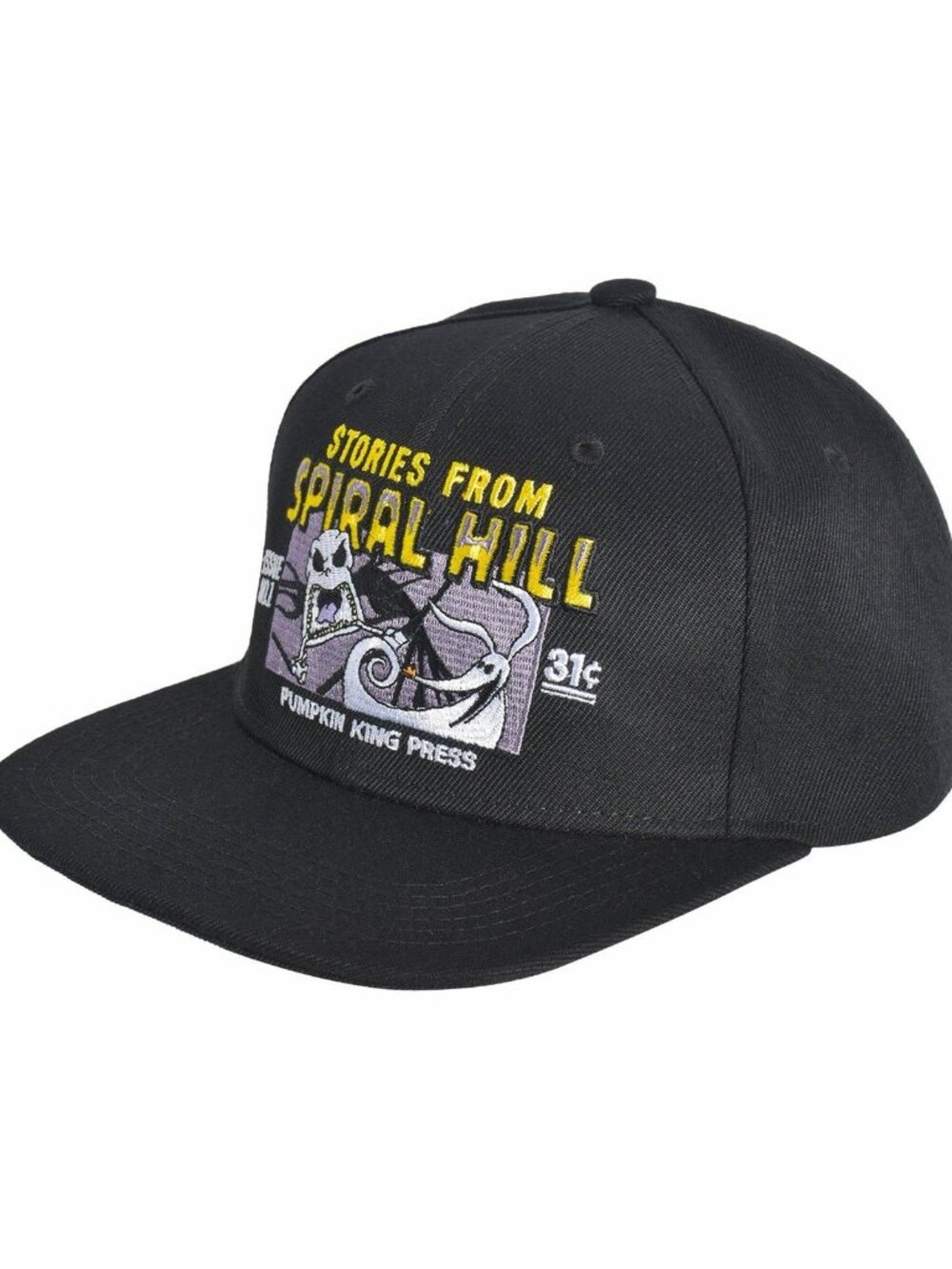 Nightmare Before Christmas Jack Spiral Hill Pumpkin King Press Snapback Hat NWT
